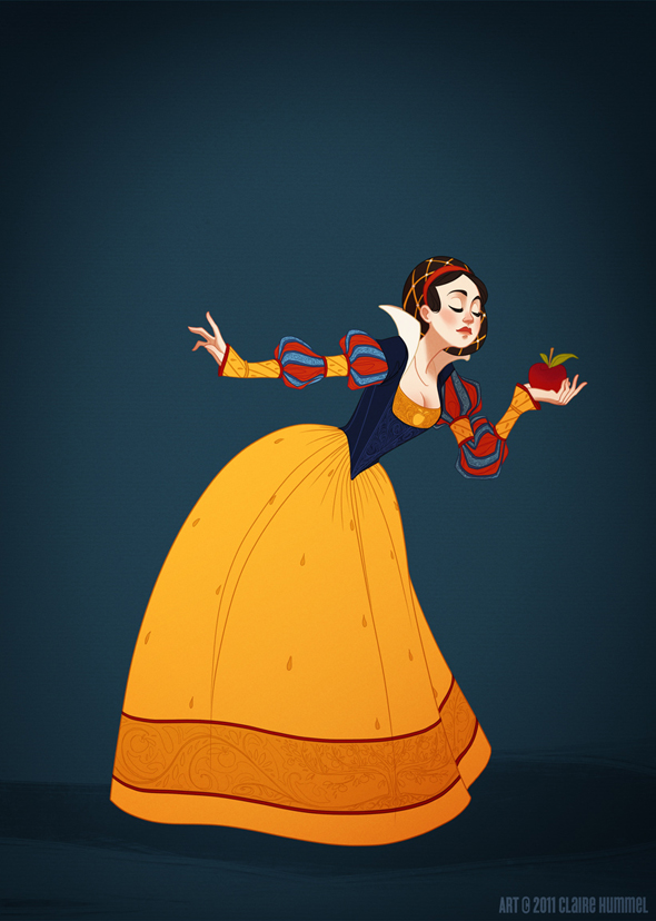 Disney Princess in accurate period  - Chicquero Fashion - Snow white